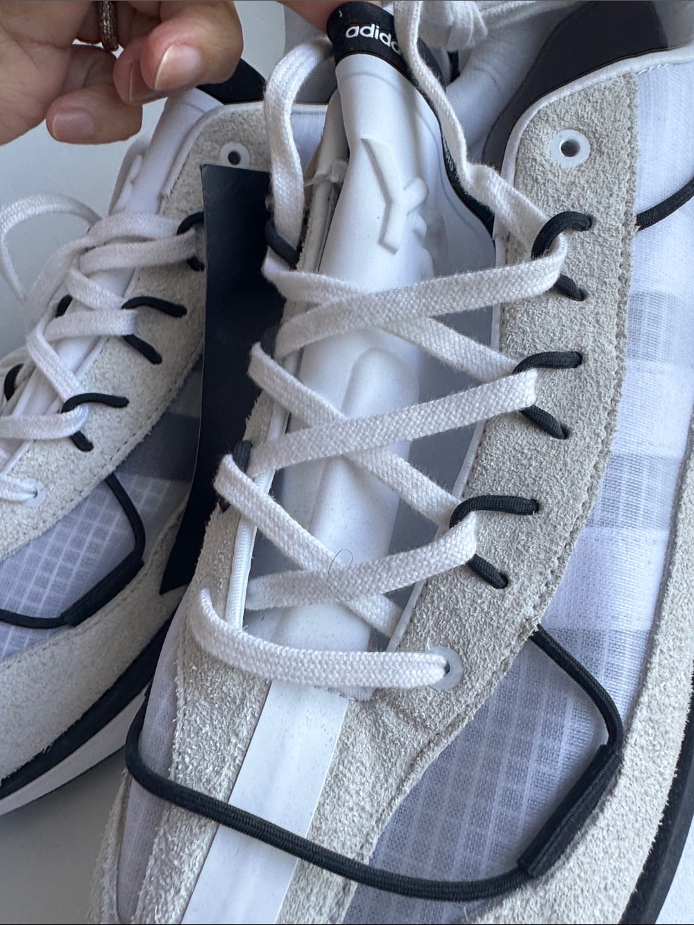 Yohji Yamamoto Y-3 White and Black Men's Sneakers - Picture 11 of 17